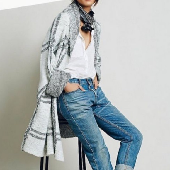 Free People Plaid Sweater Cardigan - Picture 4 of 5